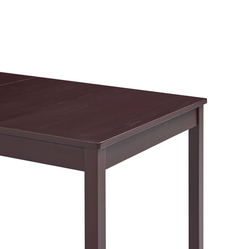 Maison Madeleine -  9 Piece Dining Set Pinewood Dark Brown